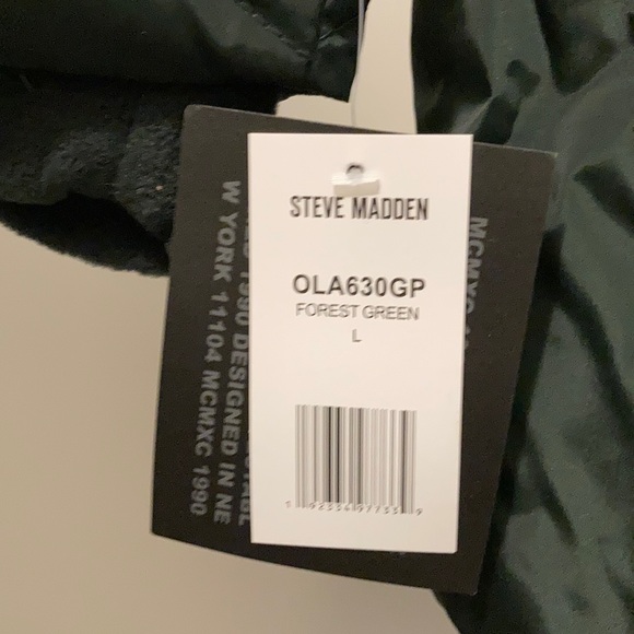 Steve Madden Puffer coat.  L.  Forest Green. - Picture 5 of 6